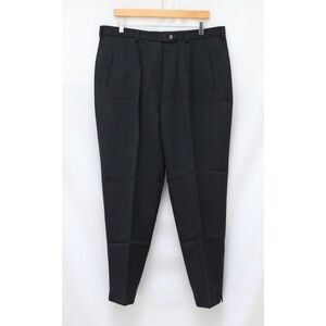 DAKS Signature Pants Straight Tapered Pleated 16 plus size office career classic